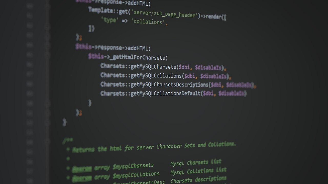 PHP source code open in a computer editor.